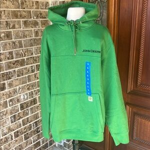 John Deere Green Hoodie Mens Large